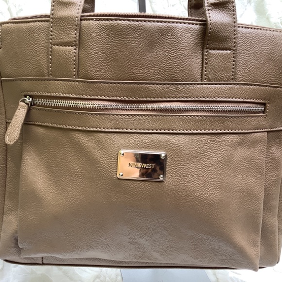 GUC Nine West Taupe hand shoulder bag - Picture 3 of 14